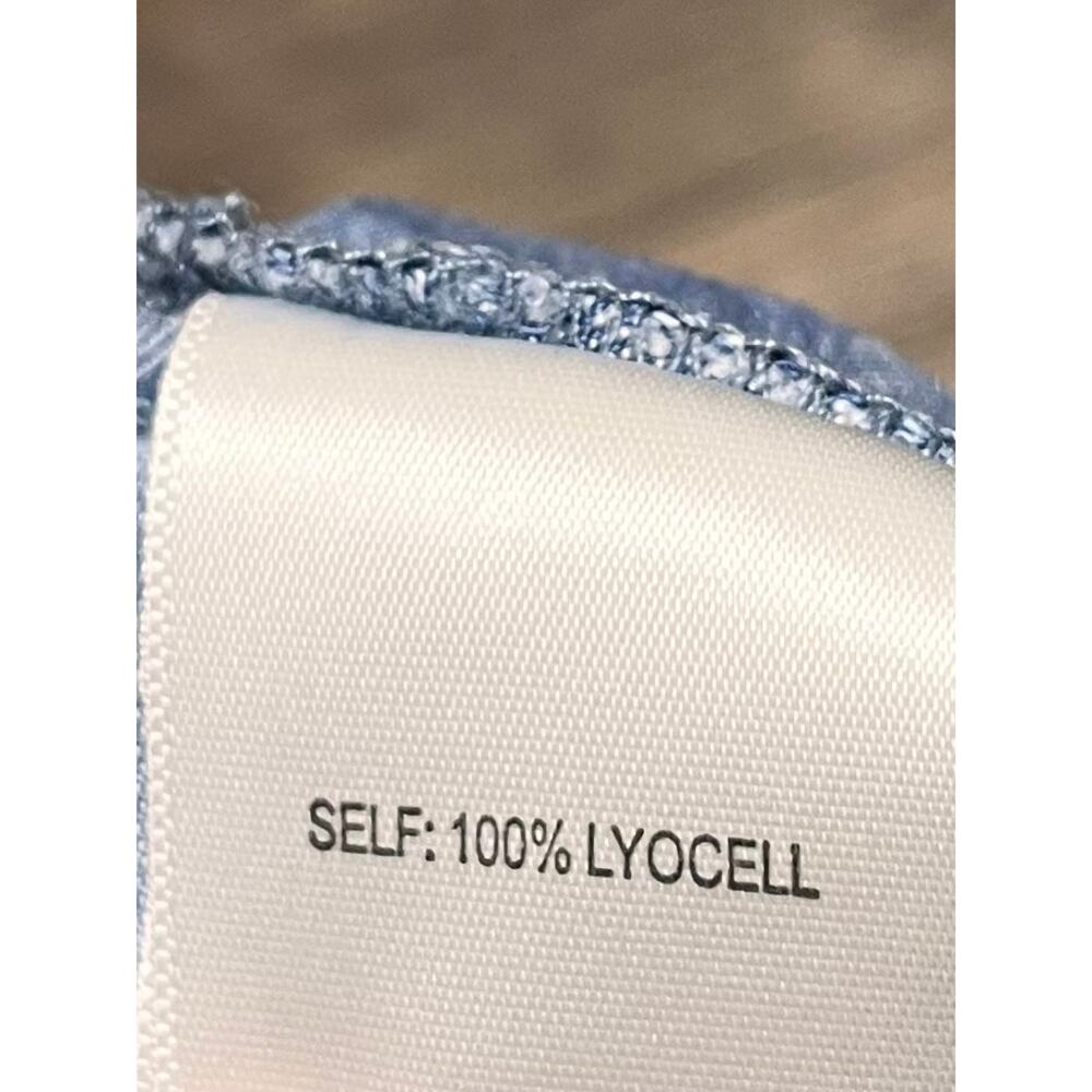Jane + Delancey Lyocell Chambray Wide Leg Pants Pull On S Coastal Lightweight - Picture 5 of 10
